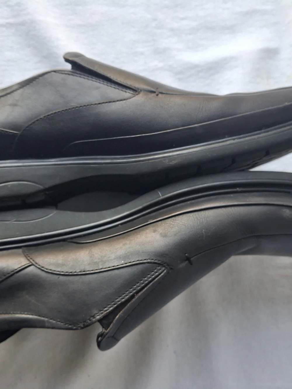 Kenneth Cole Men's Black Slip-On Leather Dress Shoes